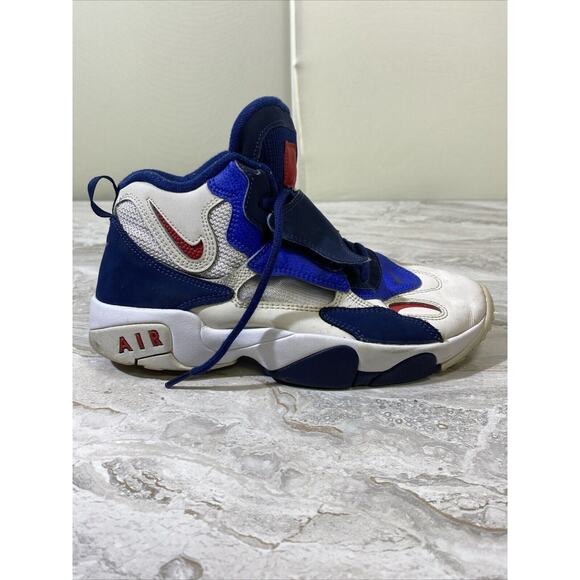 Youth 7 Nike Air Speed Turf Blue And White Style BQ9632-100 - Picture 2 of 11